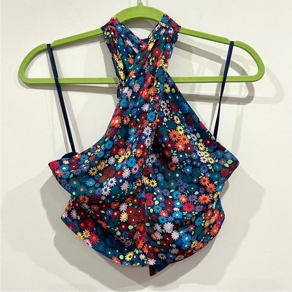 STAUD Kai Floral Print Smocked Top - Picture 4 of 8